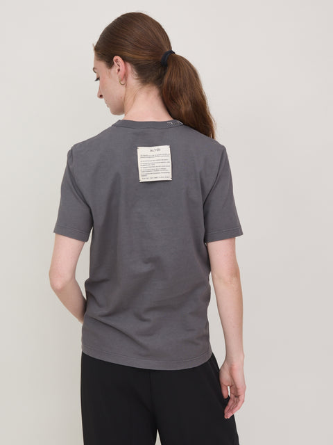 Slim T con Ricamo, ematite