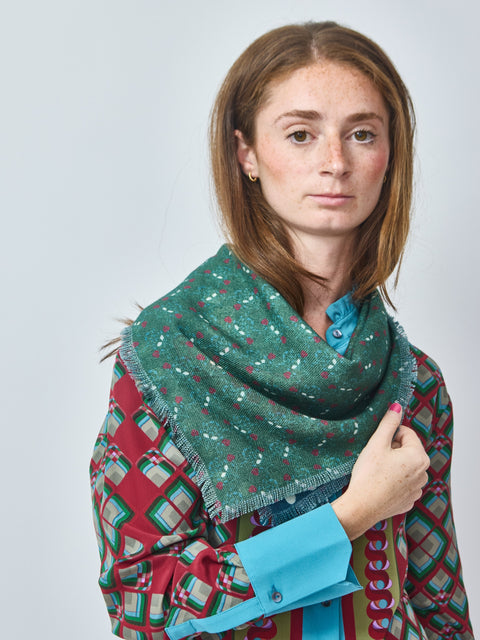 Lepidoptera Reversible Wool bandana