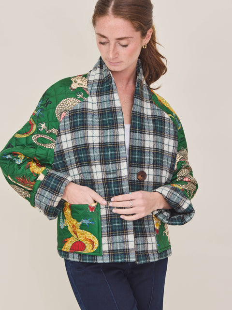Mini Mela, tartan vert