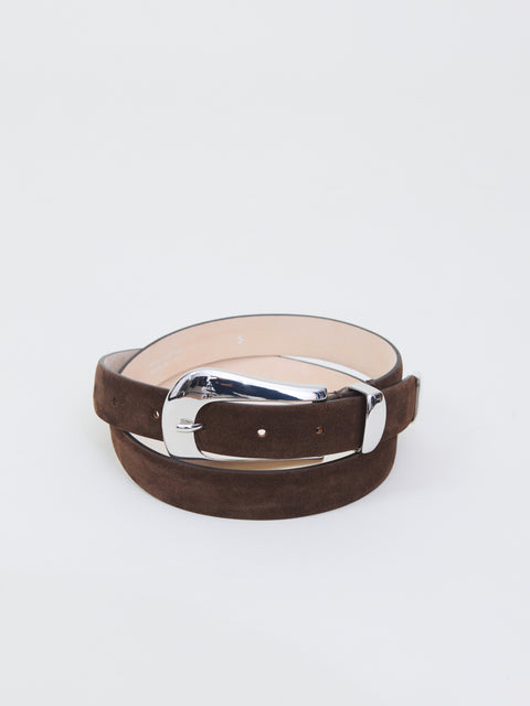 Colette belt, choco/silver