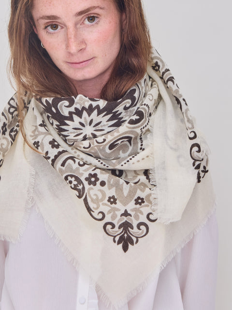 Bandana Foulard, ecru wc