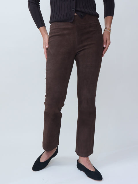 Zaragoza Suede Pants, Mud
