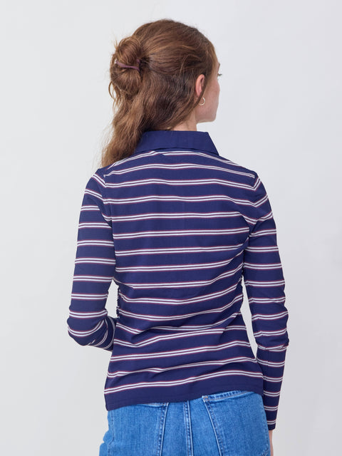 Camiline, Navy Plum Stripe