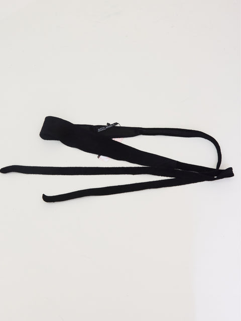 Wrap Belt, Black Suede
