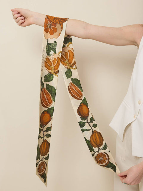 Oranges and Lemons, large ribbon, citrine/zest