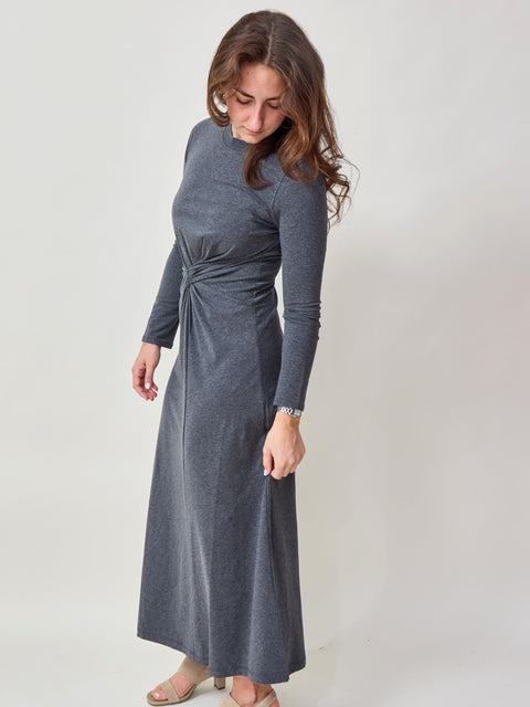 Long Sleeve Volta, Charcoal