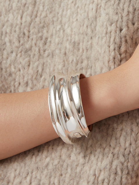 Lennon Mega Bangle, silver