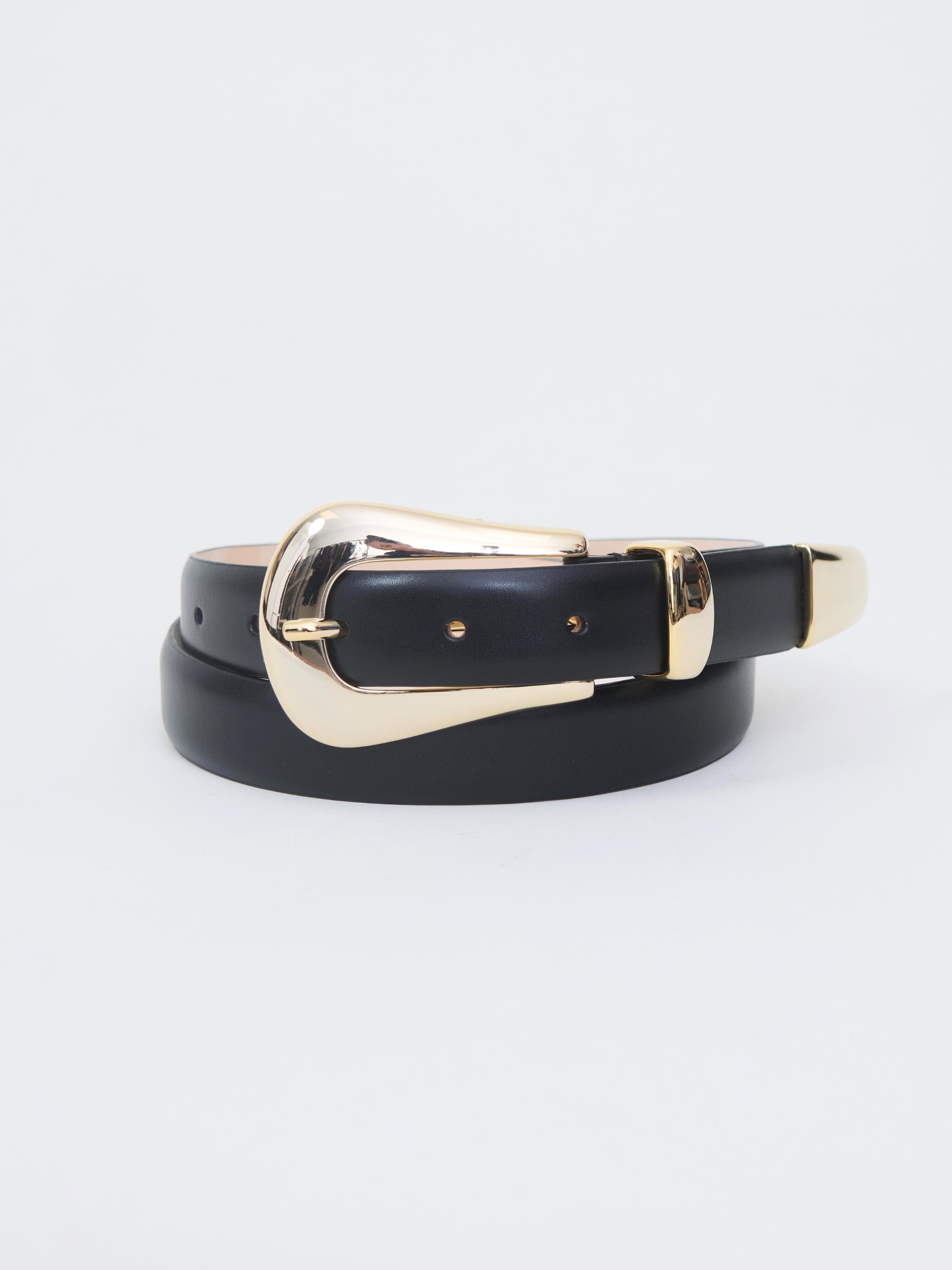 Black Decolette Brand Belt Women main image 3