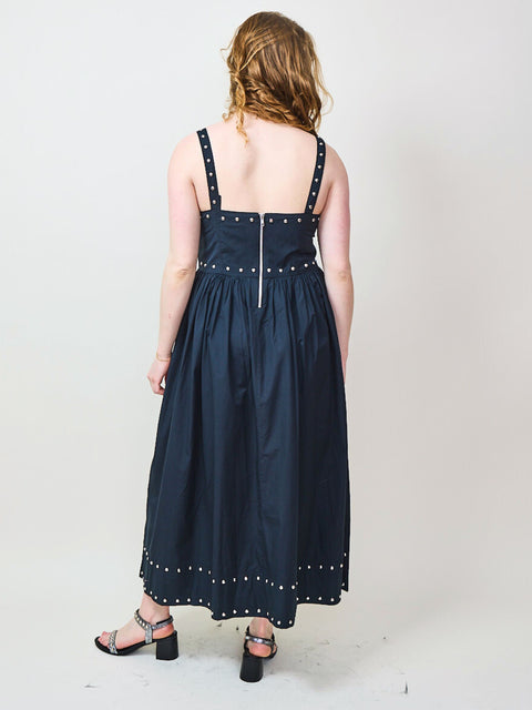 Reyes Dress, Black Stud