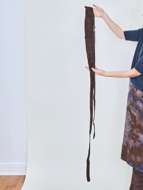 Wrap Belt, Chocolate Suede
