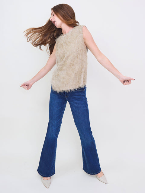 Fringe Top, almond