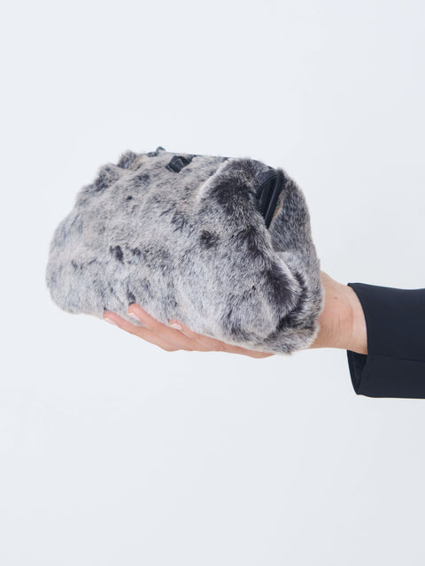Liette, Charcoal Faux Fur
