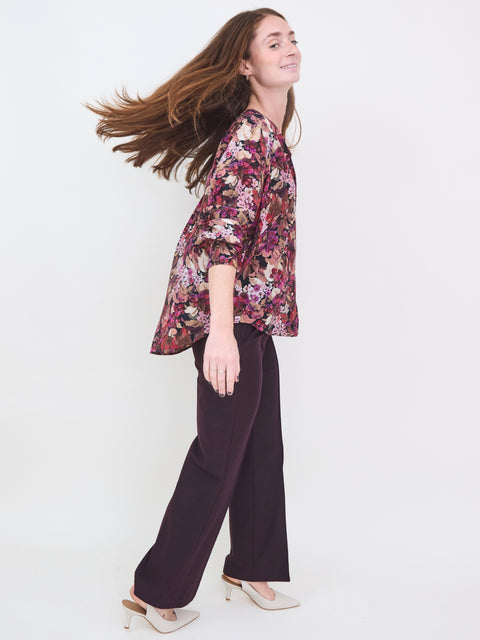 Daruma blouse, magenta