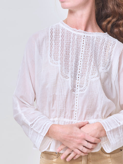 Victorian Top, White
