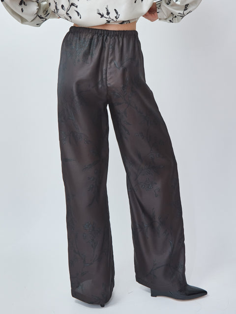 Pantalone Flower, choco