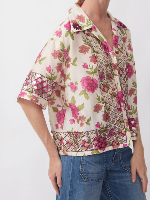 Stevie Coin Shirt, Camellia