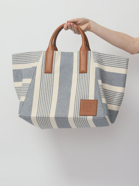 Riviera Tote, Blue Stripe