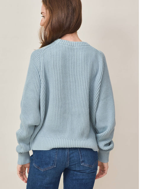 Avery, milky blue