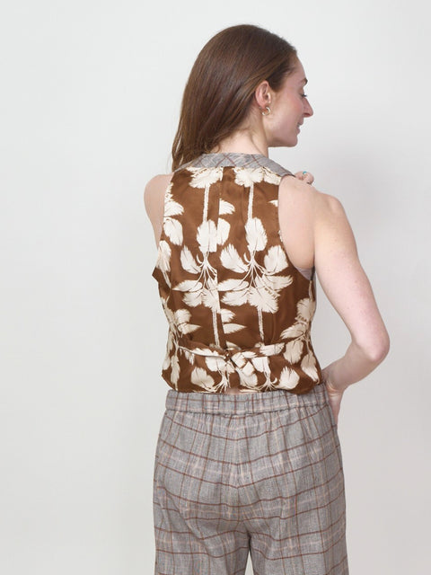 Vest Gayo, Camel Ecru