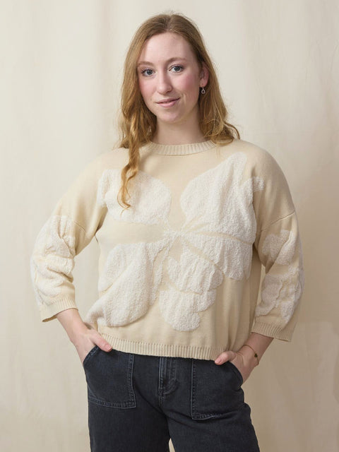 Jacquard Fiore, Butter/Milk