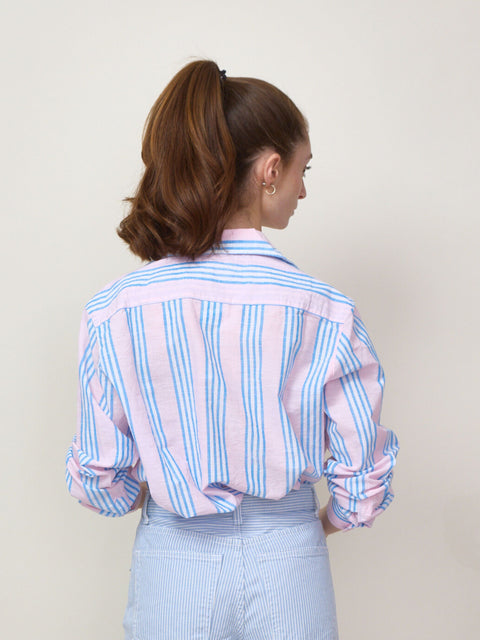 Eileen, Pink/Blue Stripe