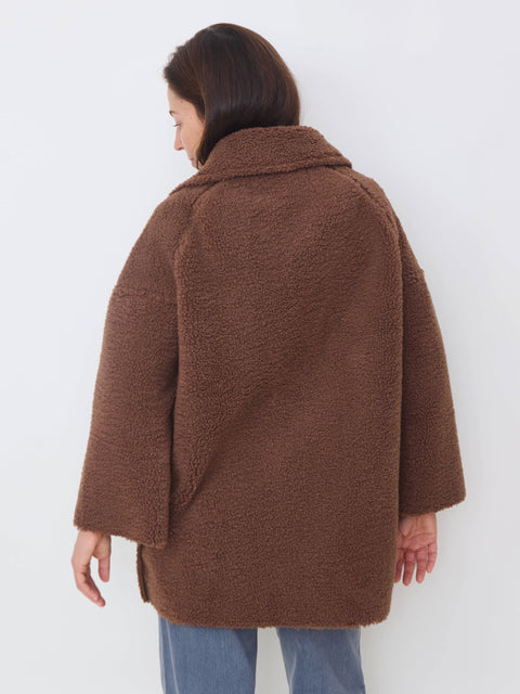 Plush Car Coat, Chocolate