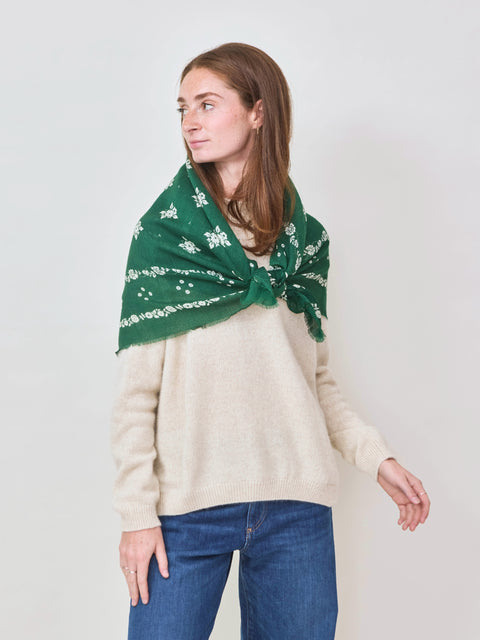 Wool Fox Pullover, ivory