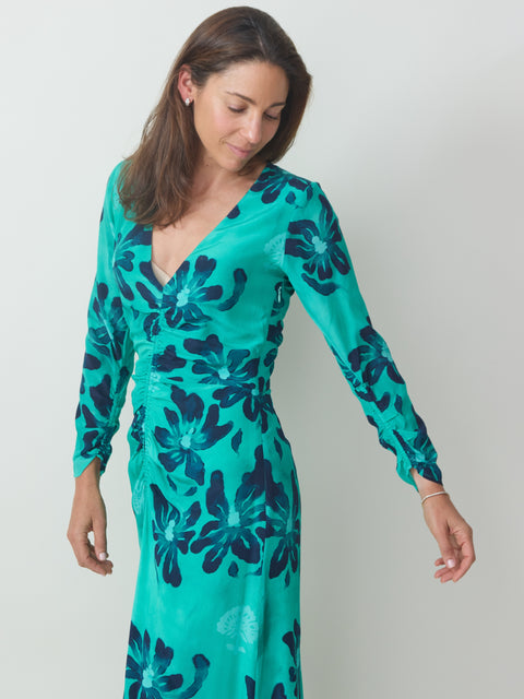 Greta Midi Dress, Green