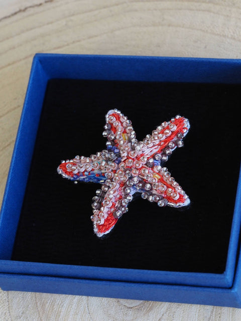 Pink Star Brooch