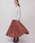 Lombard Lee Midi Skirt, brick