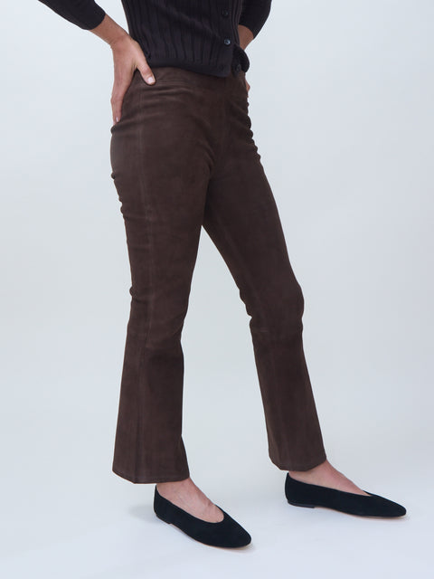 Zaragoza Suede Pants, Mud