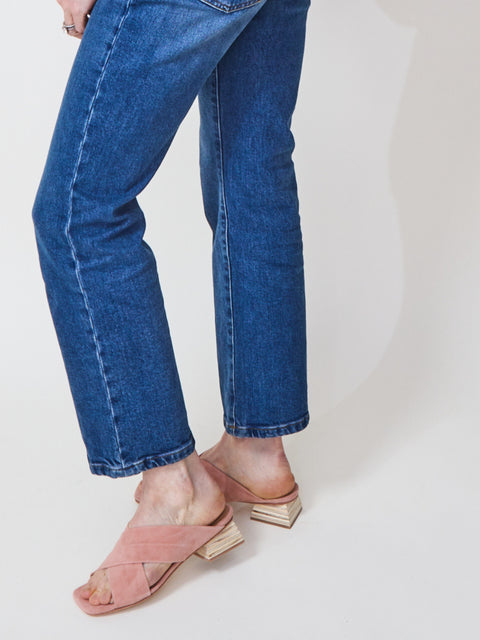 Sasha, rose suede