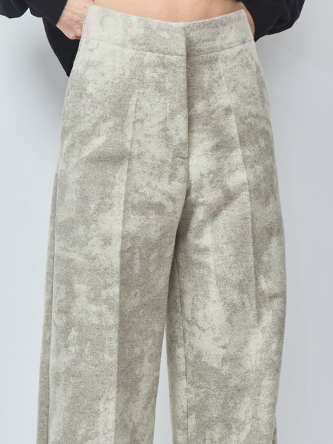 Pantalone Scraped Wool, gesso