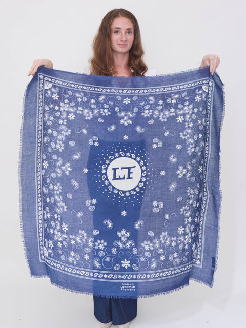 Bandana Flocon, navy wc