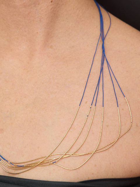 Vela Necklace, sapphire