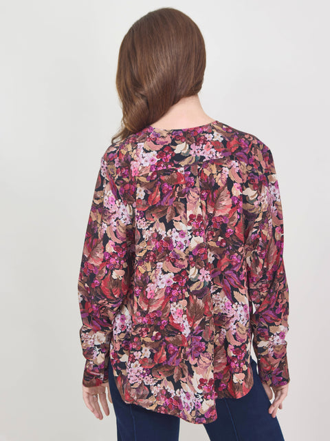 Daruma blouse, magenta