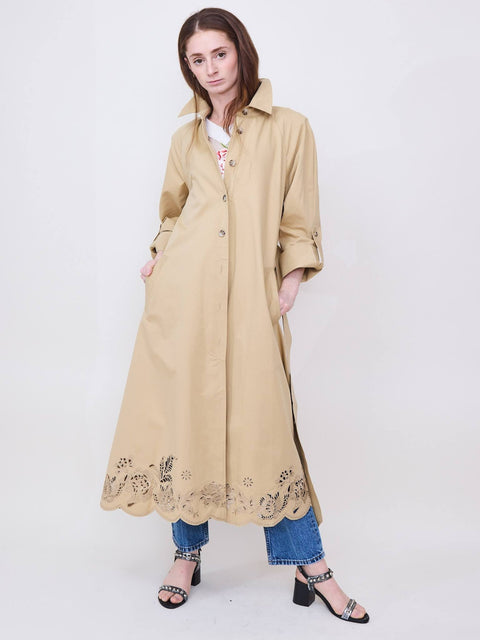 Pax Trench Coat, Sand