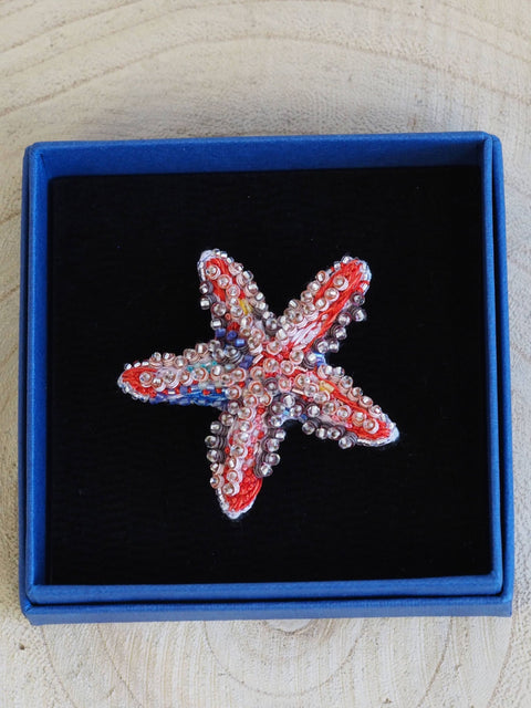Pink Star Brooch