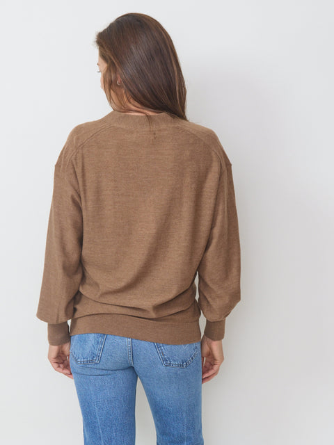 Drippy Tissue Cardigan, Camel