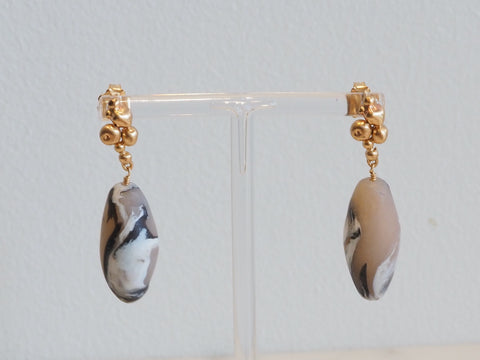 Ore Travertine Clay Earring