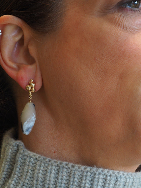 Ore Travertine Clay Earring