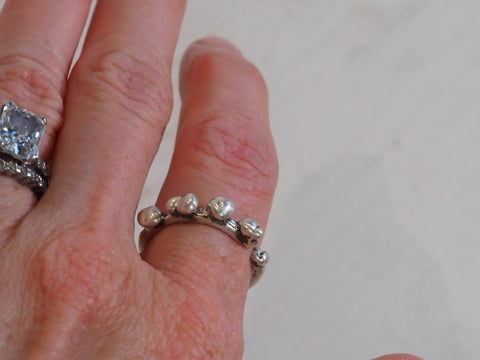 Ripple Sterling Ring