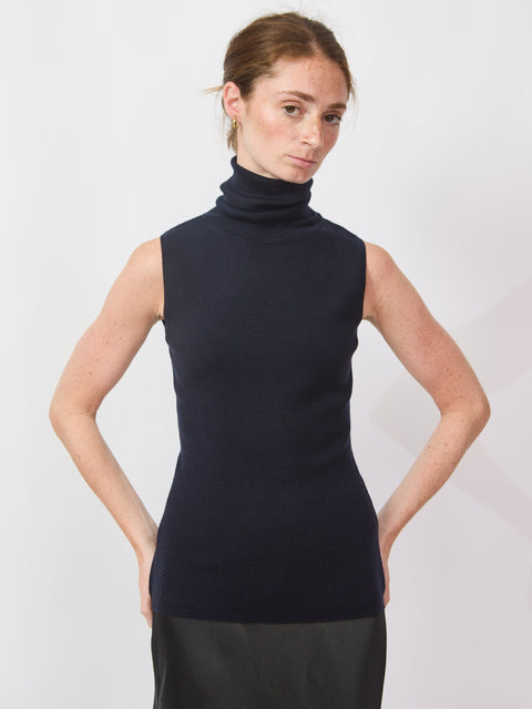 Sleeveless Turtleneck, Deep Night