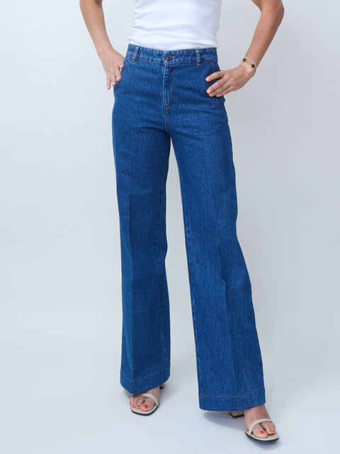 California, blue denim
