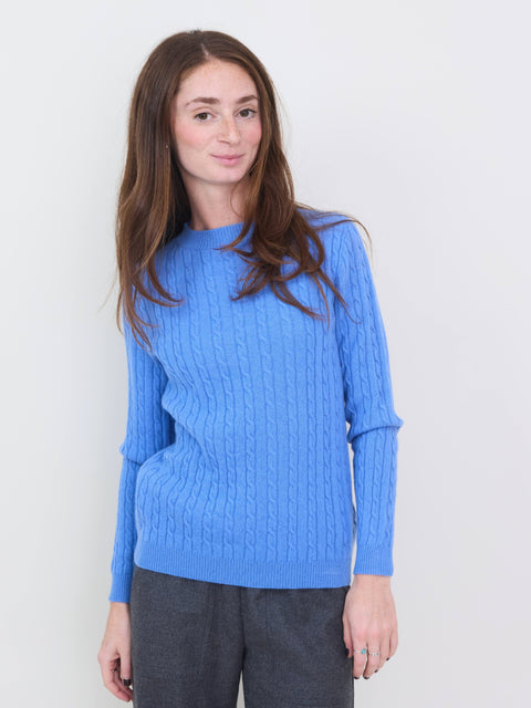 Light Cable Crew, azure