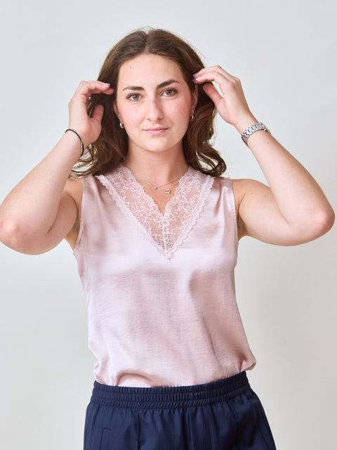 Cabaret Camisole, Pearl Pink