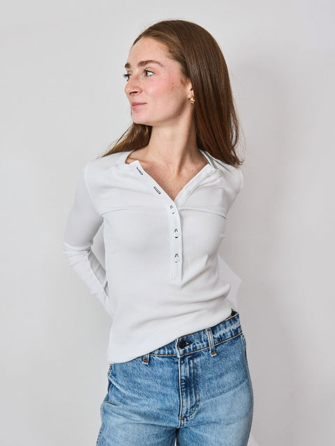 Rib Henley, ivory