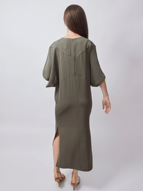 Power Minimalist Dress, Chaki