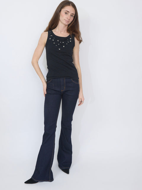 Joline, black rhinestones