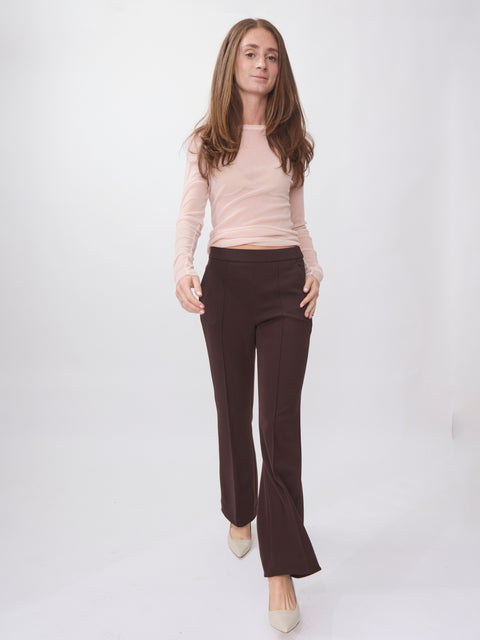 Renee Structured Jersey, Dark Chocolate